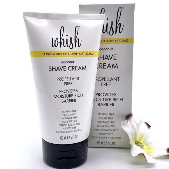 NEW UNOPENED Whish Nourishing Shave Coconut Cream ~ SEALED ~ Natural - Picture 1 of 12